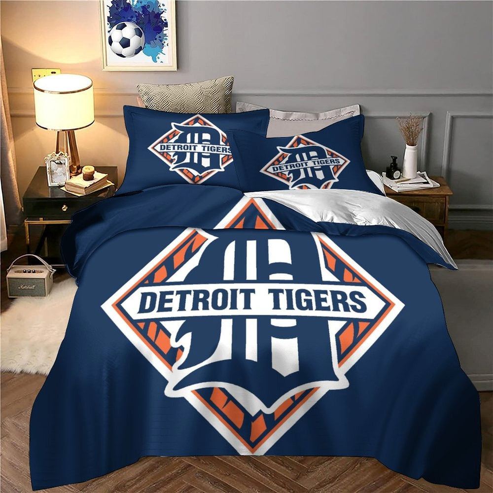 Detroit Tigers Bedding Set Quilt Cover Without Filler (Online Order Only)
