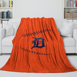 Detroit Tigers Blanket Flannel Throw Room Decoration (Online Order Only)