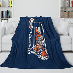 Detroit Tigers Blanket Flannel Throw Room Decoration (Online Order Only)
