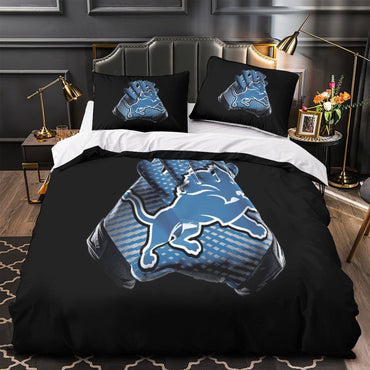 Detroit Lions Bedding Set Duvet Cover Without Filler (Online Order Only)