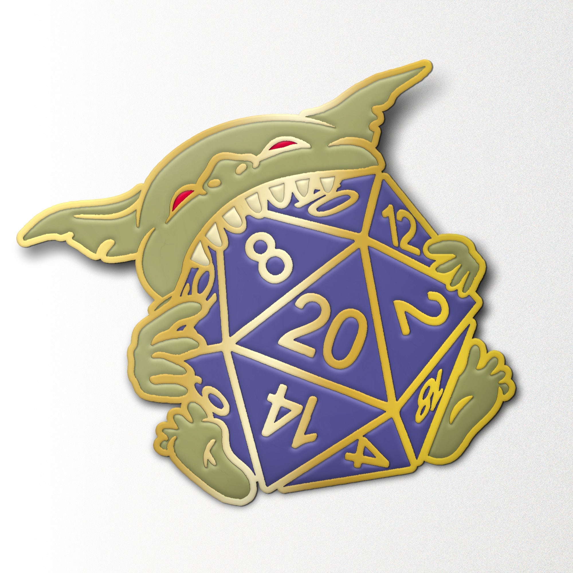 Dice Goblin Feeding - Enamel Pin (Online Only)