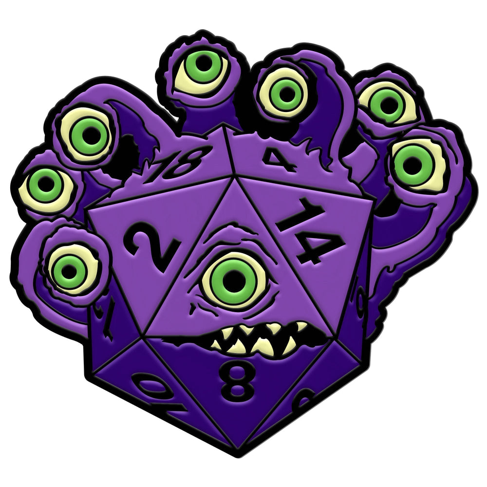 DieHolder / Eye Tyrant - Hard Enamel Adventure Dice Pin Metal by Norse Foundry (ONLINE ORDER ONLY)