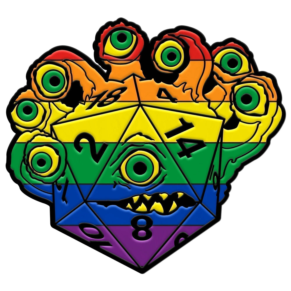 DieHolder / Eye Tyrant - Hard Enamel Adventure Dice Pin Metal by Norse Foundry (ONLINE ORDER ONLY)