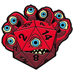 DieHolder / Eye Tyrant - Hard Enamel Adventure Dice Pin Metal by Norse Foundry (ONLINE ORDER ONLY)