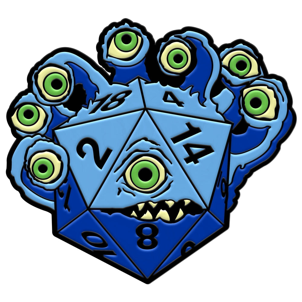 DieHolder / Eye Tyrant - Hard Enamel Adventure Dice Pin Metal by Norse Foundry (ONLINE ORDER ONLY)