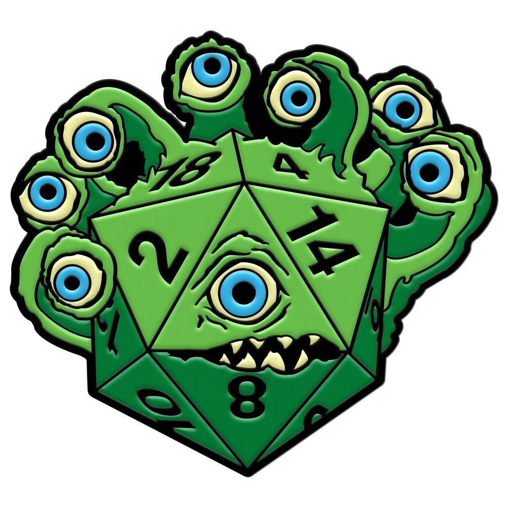 DieHolder / Eye Tyrant - Hard Enamel Adventure Dice Pin Metal by Norse Foundry (ONLINE ORDER ONLY)