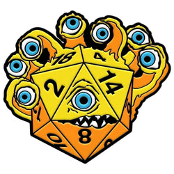 DieHolder / Eye Tyrant - Hard Enamel Adventure Dice Pin Metal by Norse Foundry (ONLINE ORDER ONLY)