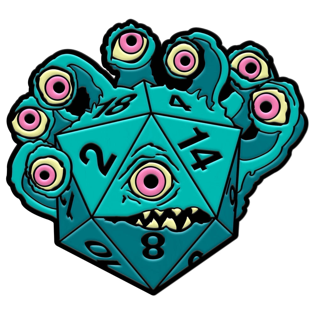 DieHolder / Eye Tyrant - Hard Enamel Adventure Dice Pin Metal by Norse Foundry (ONLINE ORDER ONLY)
