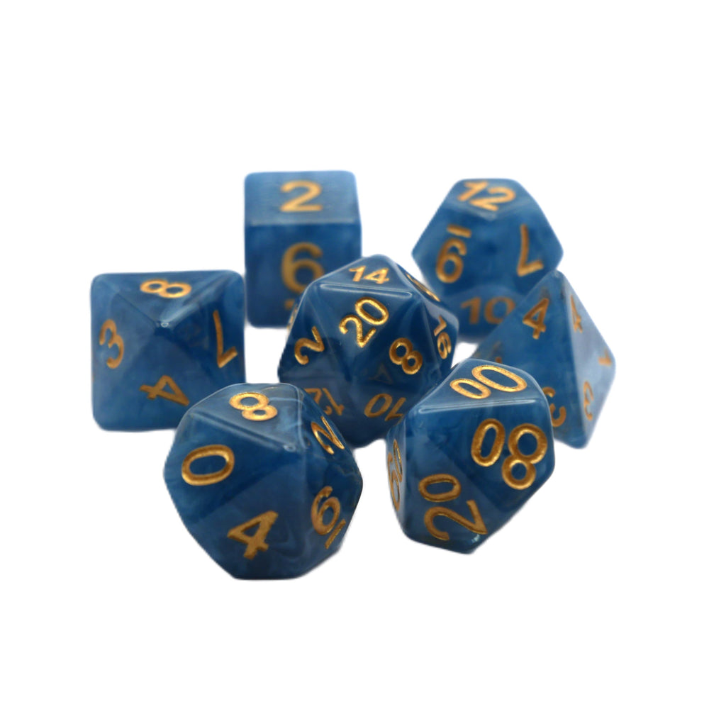 Diffused Dreams - 7 Piece DnD Dice Set | Acrylic RPG Gaming Dice (ONLINE ORDER ONLY)