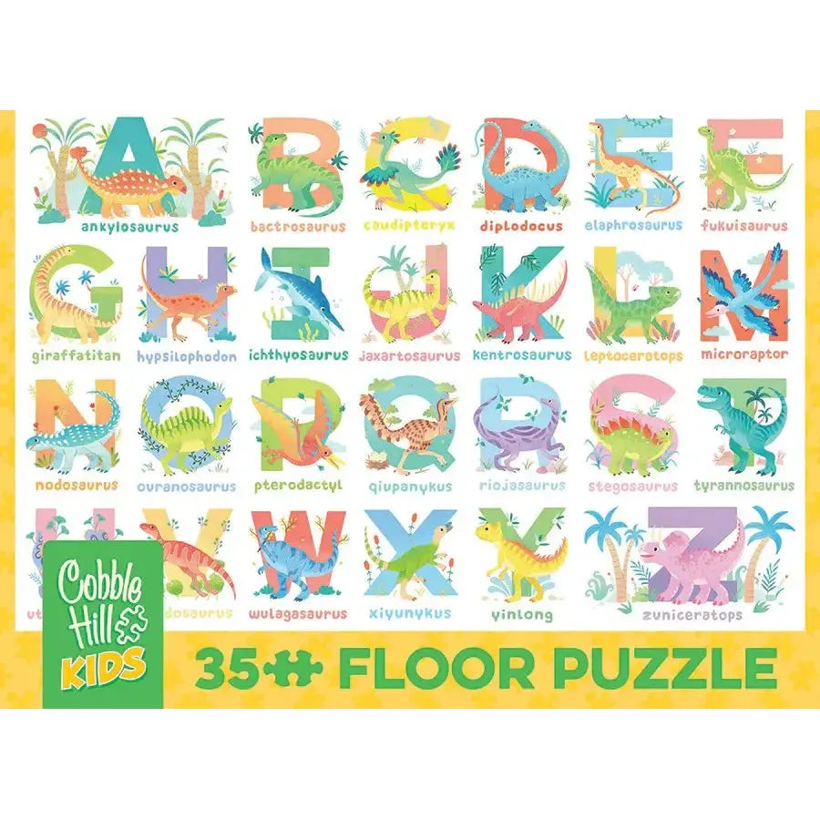 Dinosaur Alphabet 35 Piece Floor Jigsaw Puzzle Cobble Hill (ONLINE ORDER ONLY)