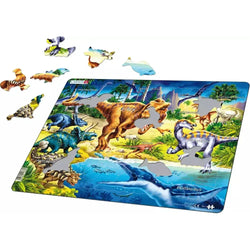 Dinosaurs from the Cretaceous Period 57 Piece Tray Jigsaw Puzzle Larsen