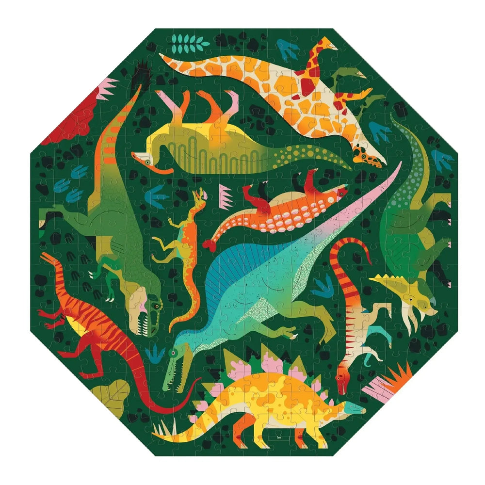 Dinosaurs to Scale 300 Piece Octagon Jigsaw Puzzle Mudpuppy (ONLINE ORDER ONLY)