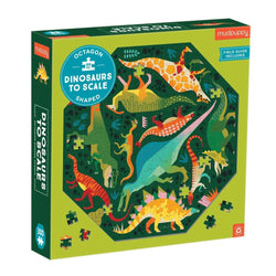 Dinosaurs to Scale 300 Piece Octagon Jigsaw Puzzle Mudpuppy (ONLINE ORDER ONLY)