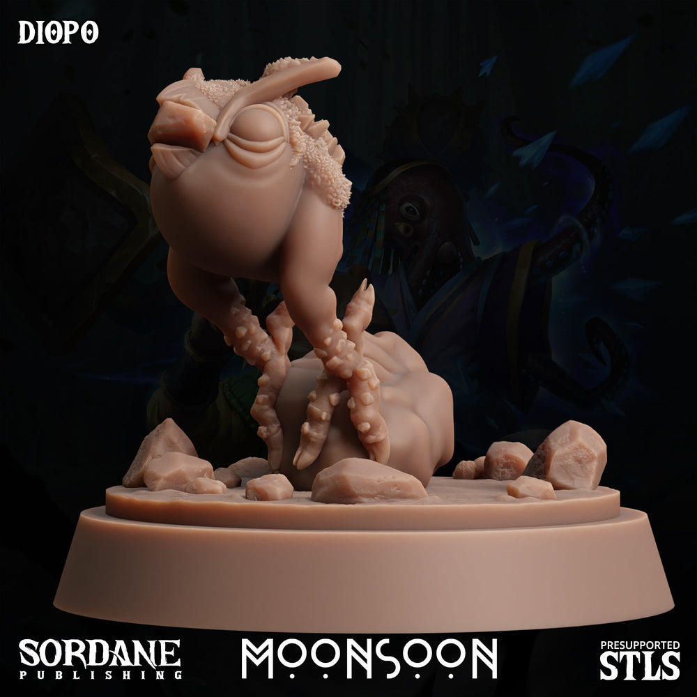 3D Printed Sordane Publishing Diopo Moonsoon 28 32mm D&D (Online Only)