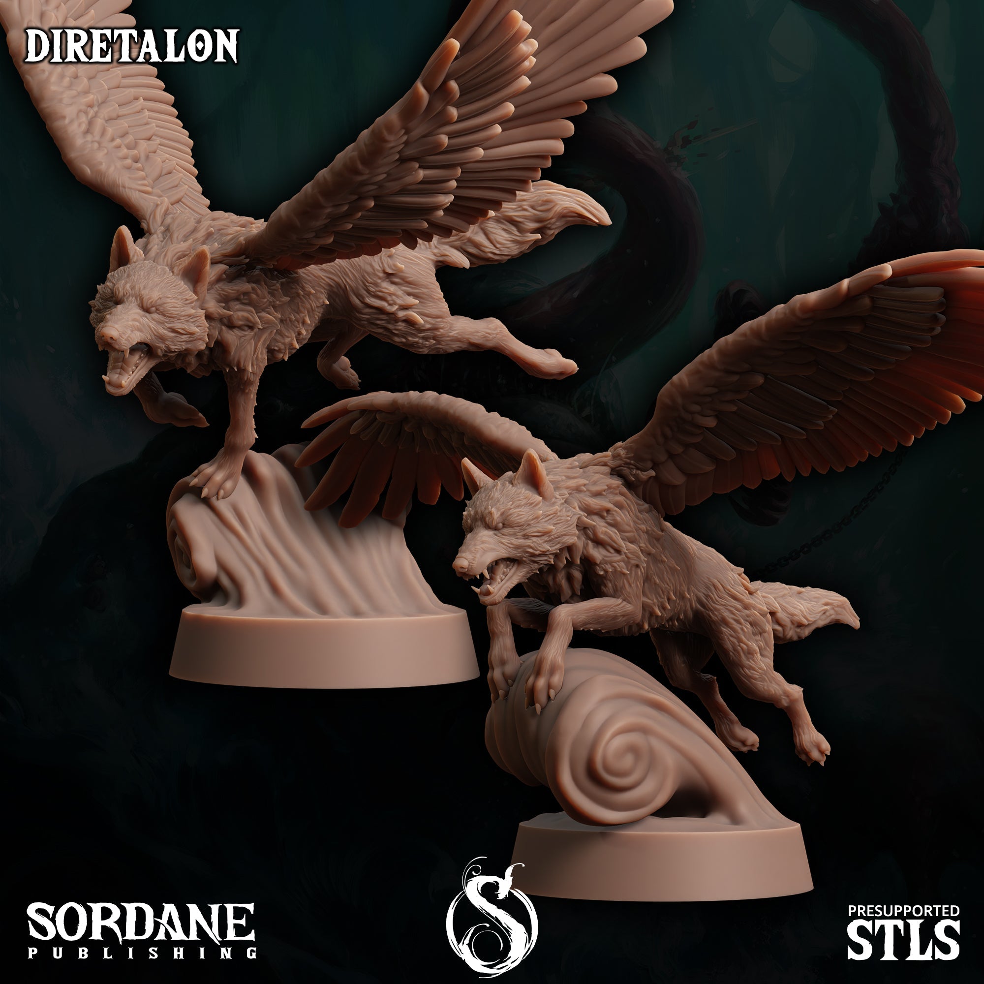 3D Printed Sordane Publishing Diretalon 28 32mm D&D (Online Only)