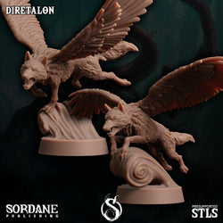 3D Printed Sordane Publishing Diretalon 28 32mm D&D (Online Only)
