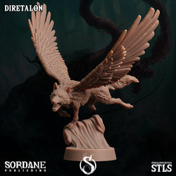 3D Printed Sordane Publishing Diretalon 28 32mm D&D (Online Only)