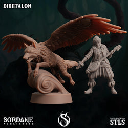 3D Printed Sordane Publishing Diretalon 28 32mm D&D (Online Only)