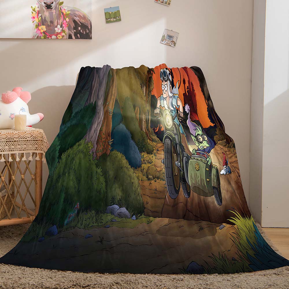 Disenchantment Blanket Flannel Throw Room Decoration (Online Order Only)