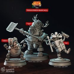 3D Printed Cast n Play Disguised Rascals Holiday Horde Set 28mm 32mm D&D (Online Only)
