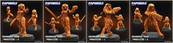 3D Printed Papsikels Democracy Troopers SciFi Dishonored Vixen Prosecutor Set 28mm 32mm (Online Only)