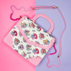 Disney Princess Floral Tattoo Pattern Crossbody Bag by Loungefly (Online Order Only)