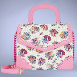 Disney Princess Floral Tattoo Pattern Crossbody Bag by Loungefly (Online Order Only)