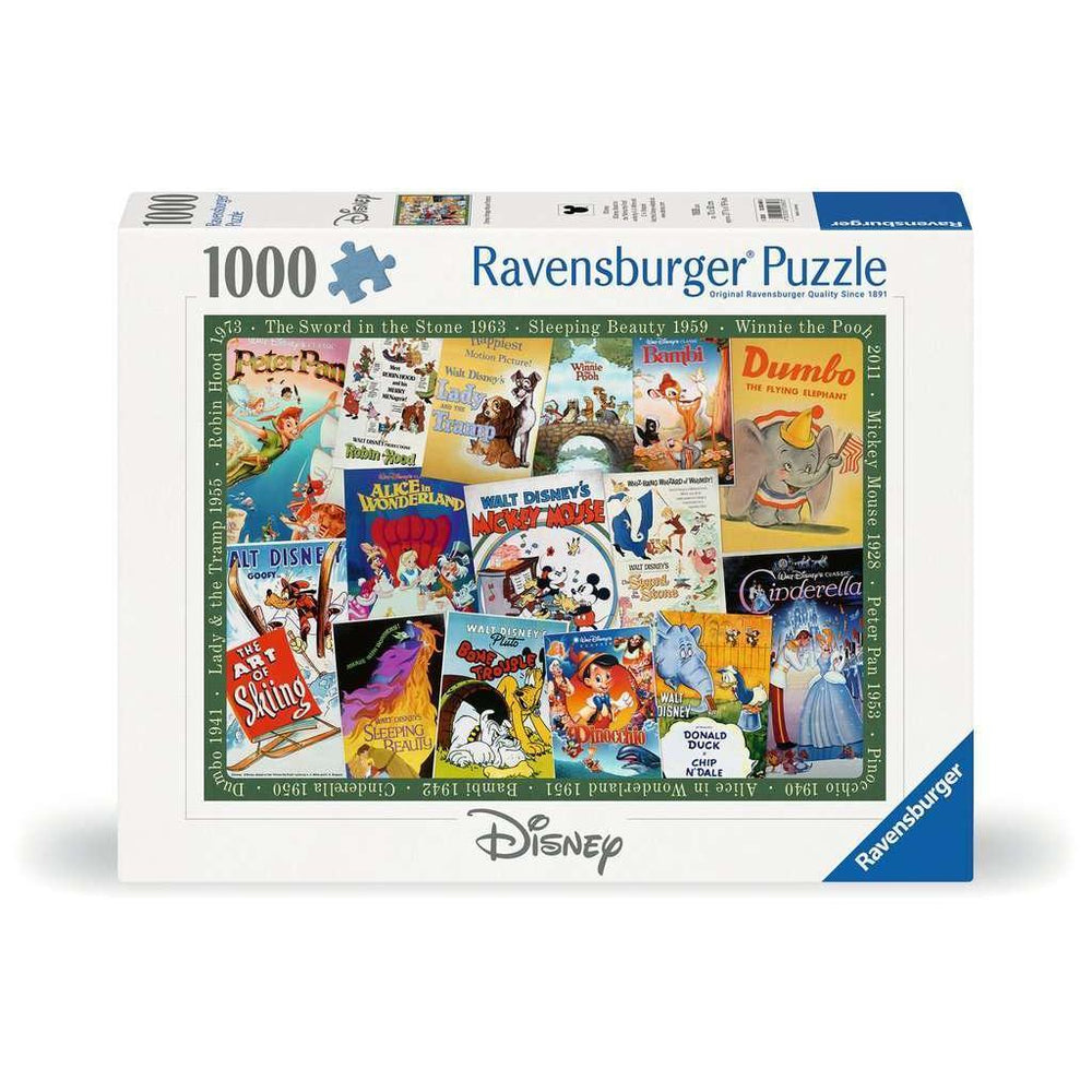Disney Vintage Movie Posters 1000 Piece Jigsaw Puzzle Ravensburger