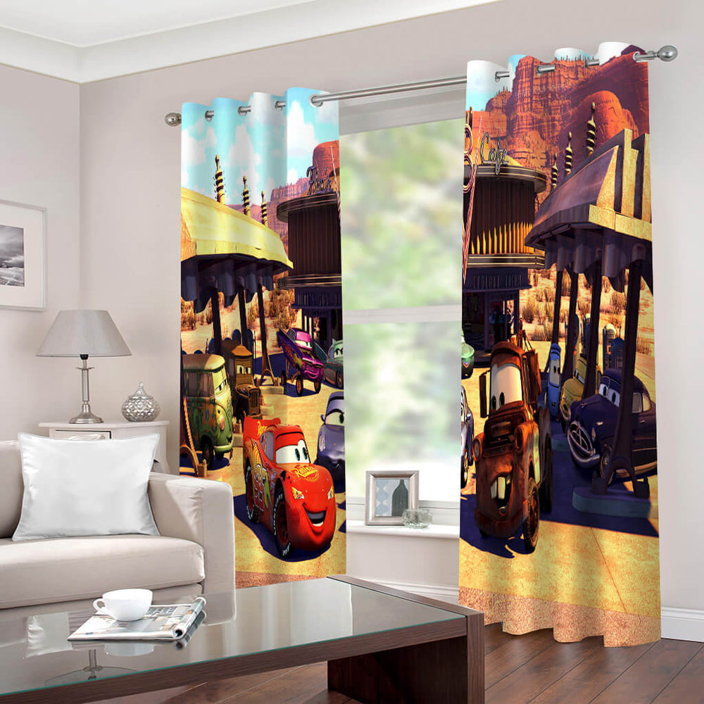 Disney Cars Curtains Cosplay Blackout Window Drapes for Room Decoration (Online Order Only)