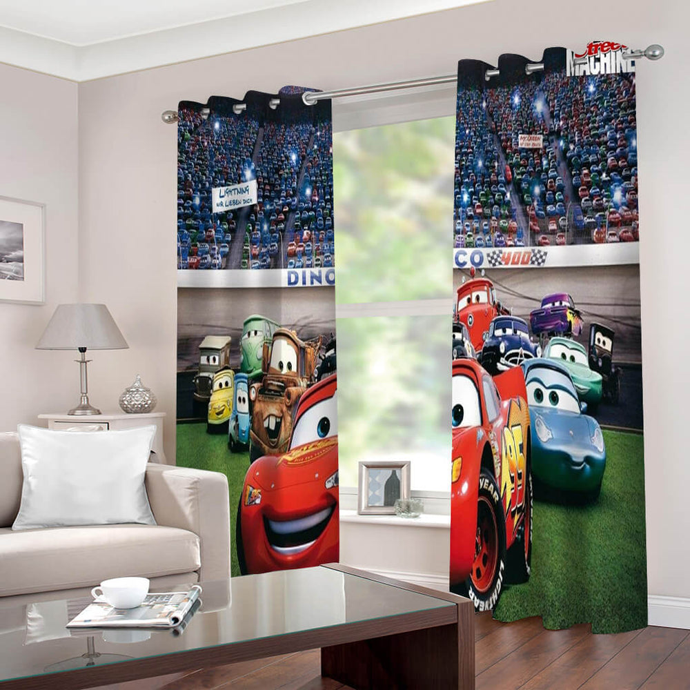 Disney Cars Curtains Cosplay Blackout Window Drapes for Room Decoration (Online Order Only)