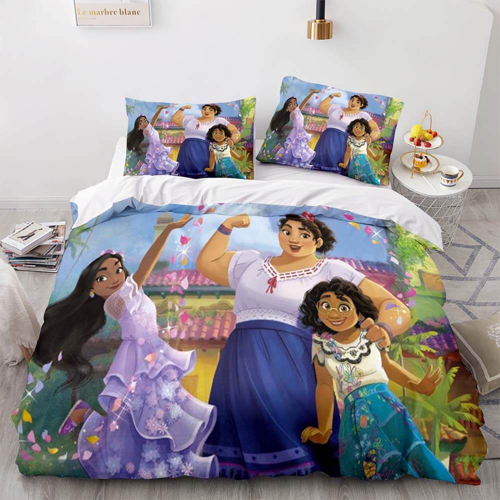 Disney Encanto Bedding Set Quilt Duvet Cover Pillowcase 3 Piece Sets (Online Order Only)