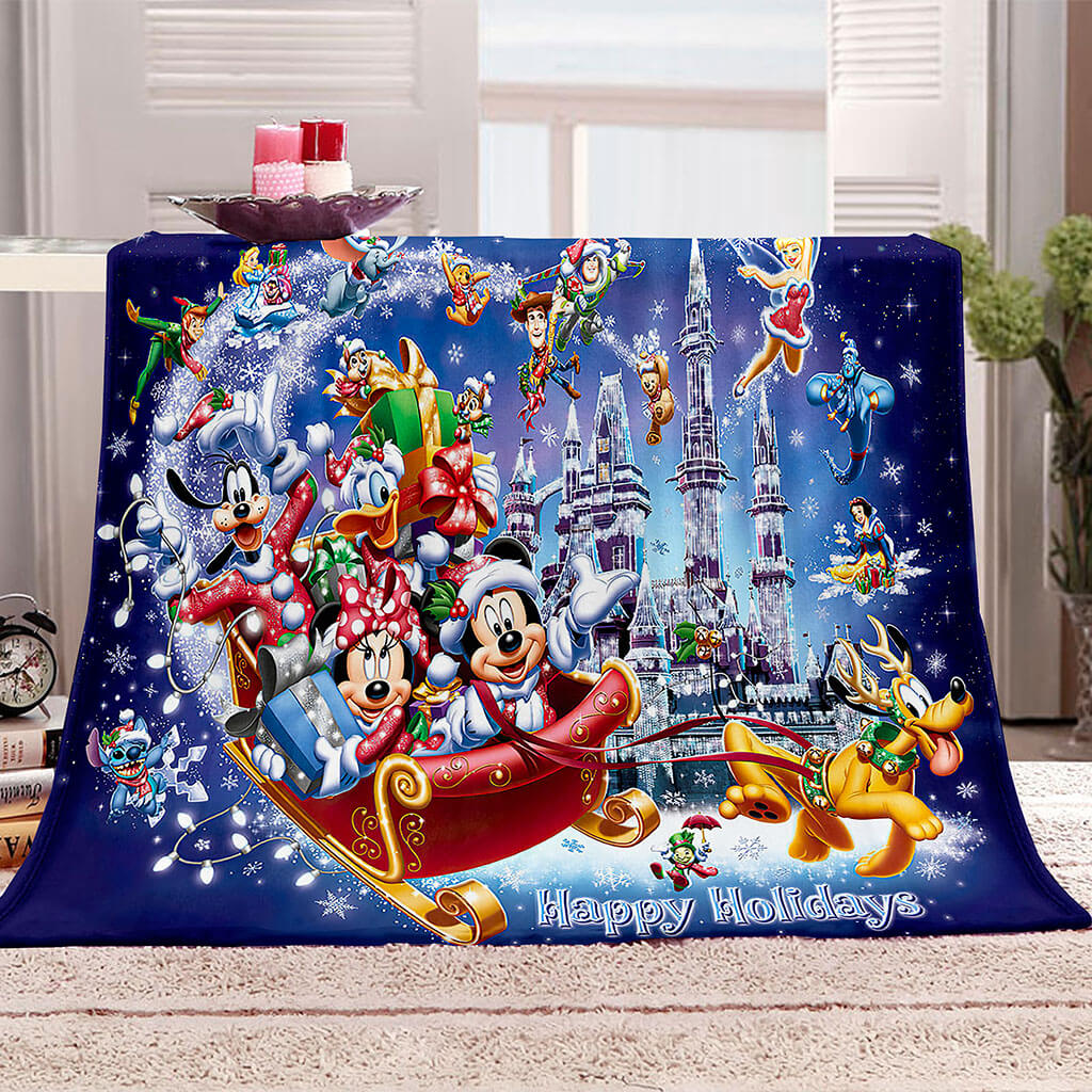 Disney Mickey Mouse Blanket Flannel Throw Room Decoration (Online Order Only)