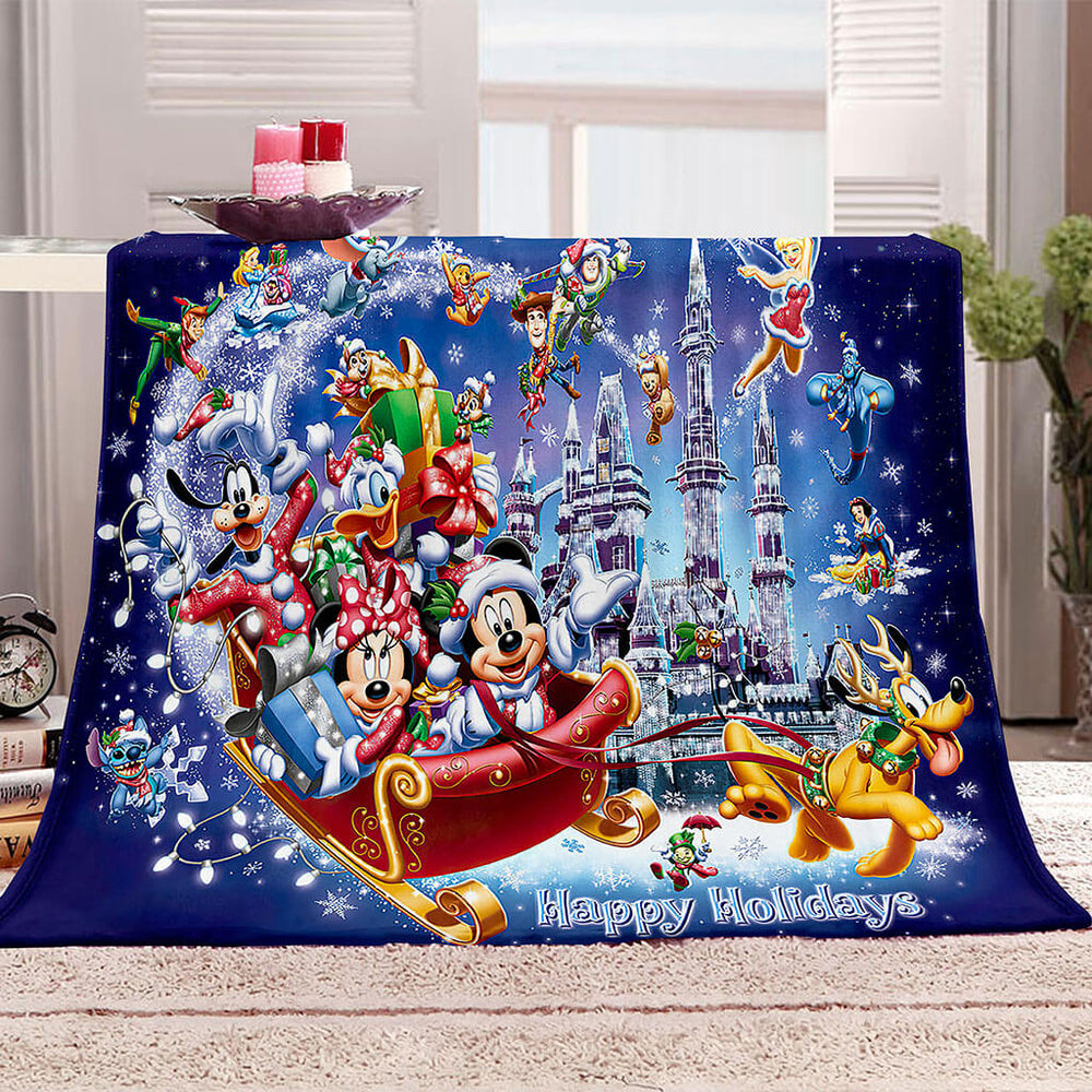 Disney Mickey Mouse Blanket Flannel Throw Room Decoration (Online Order Only)