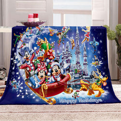Disney Mickey Mouse Blanket Flannel Throw Room Decoration (Online Order Only)