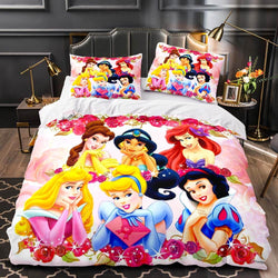 Princess Snow White Cinderella Belle Bedding Set Duvet Cover Sets (Online Order Only)