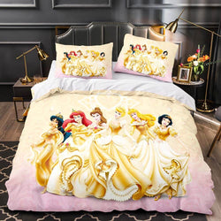 Princess Snow White Cinderella Belle Bedding Set Duvet Cover Sets (Online Order Only)