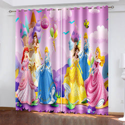 Disney Princess Curtains Cosplay Blackout Window Drapes (Online Order Only)