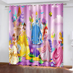 Disney Princess Curtains Cosplay Blackout Window Drapes (Online Order Only)