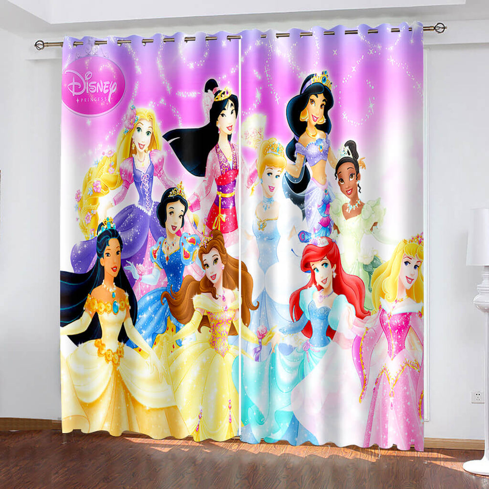 Disney Princess Curtains Cosplay Blackout Window Drapes (Online Order Only)