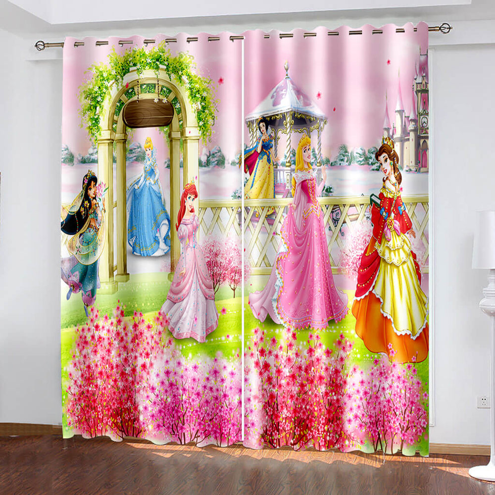 Disney Princess Curtains Cosplay Blackout Window Drapes (Online Order Only)