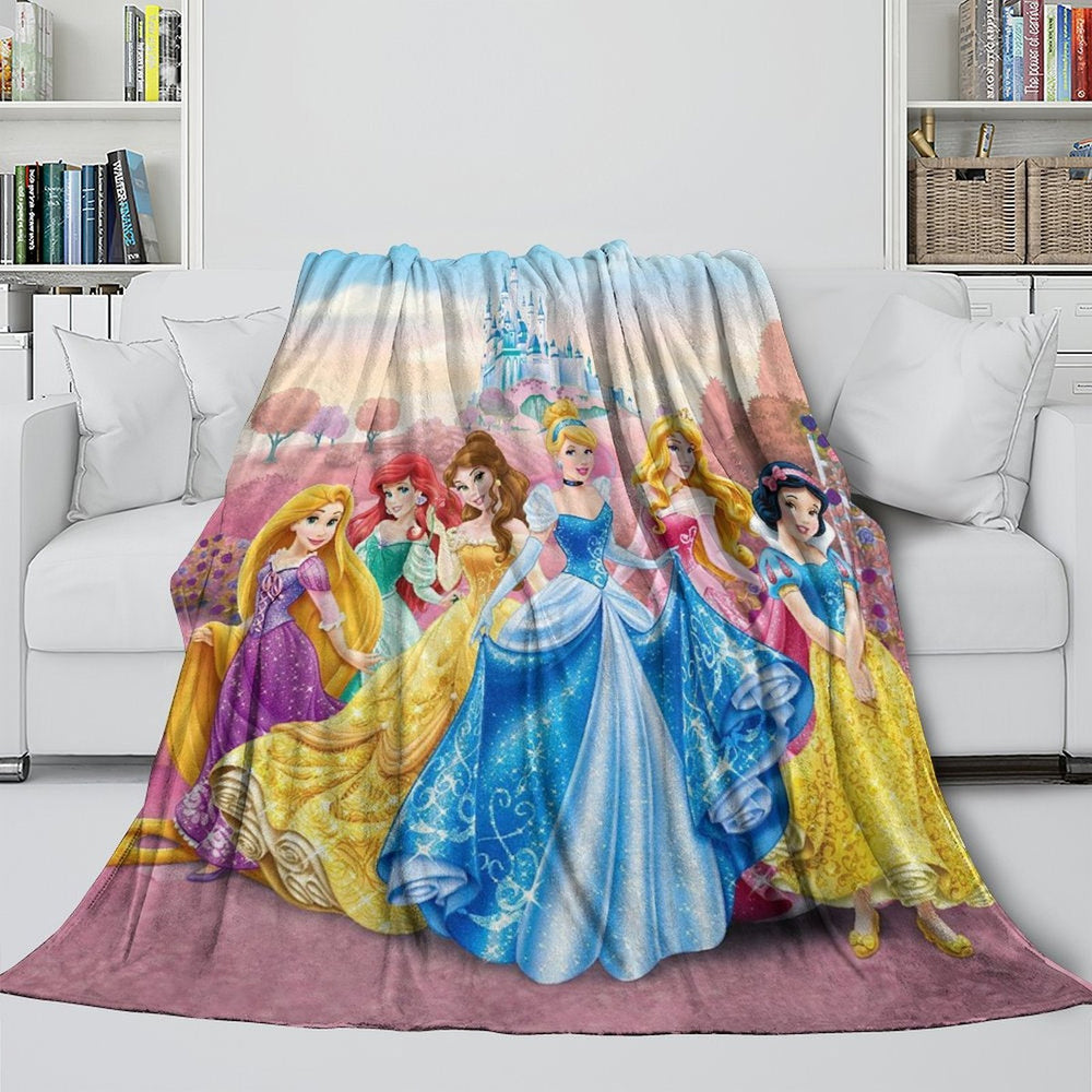 Disney Princess Pattern Blanket Flannel Throw Kids Room Decoration (ONLINE ORDER ONLY)