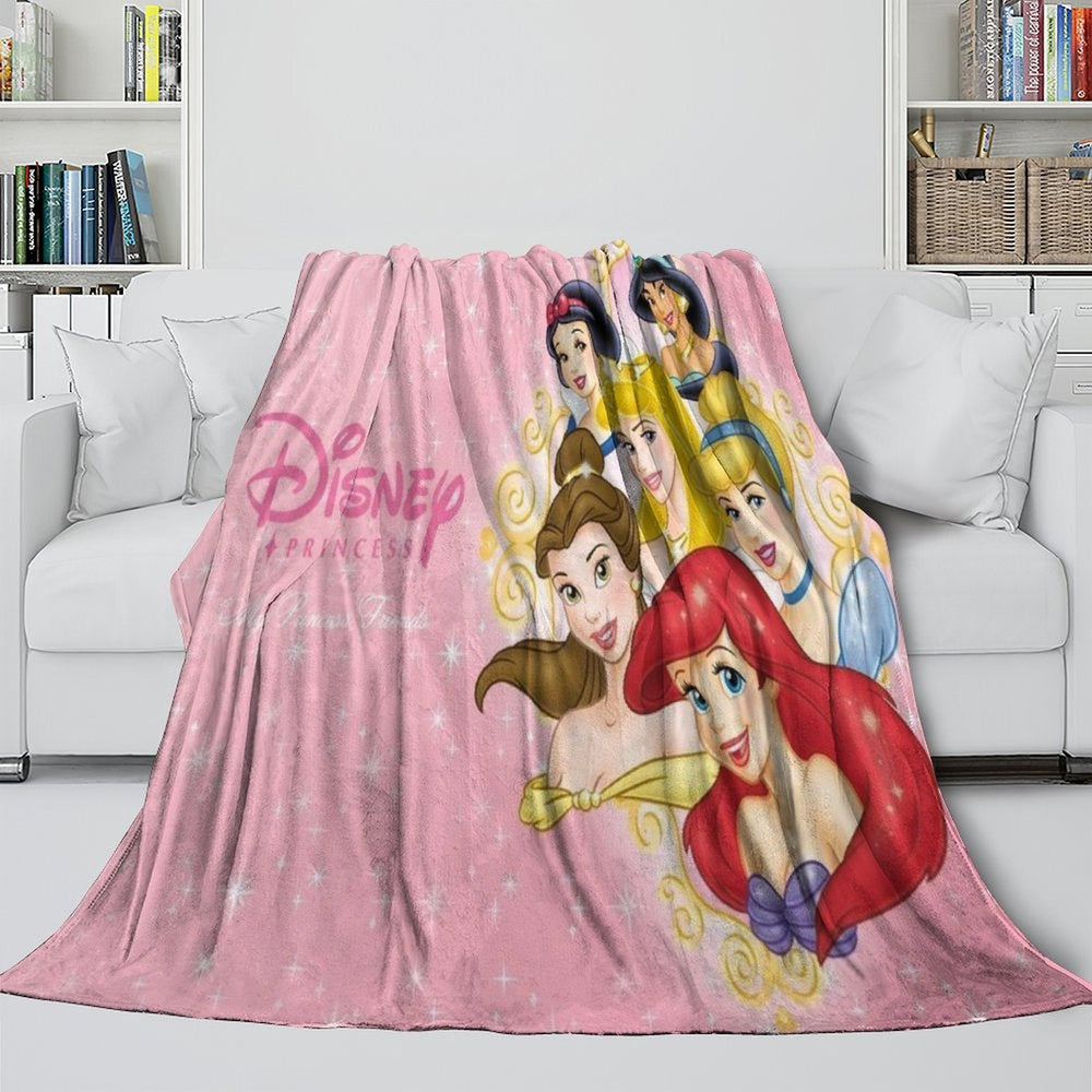 Disney Princess Pattern Blanket Flannel Throw Kids Room Decoration (ONLINE ORDER ONLY)