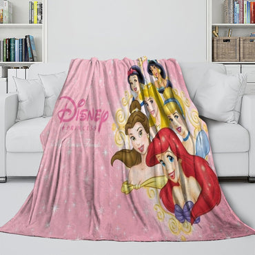 Disney Princess Pattern Blanket Flannel Throw Kids Room Decoration (ONLINE ORDER ONLY)