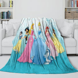 Disney Princess Pattern Blanket Flannel Throw Kids Room Decoration (ONLINE ORDER ONLY)
