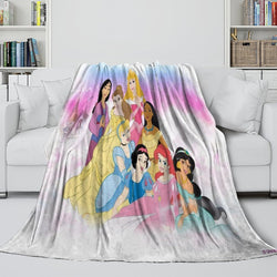 Disney Princess Pattern Blanket Flannel Throw Kids Room Decoration (ONLINE ORDER ONLY)