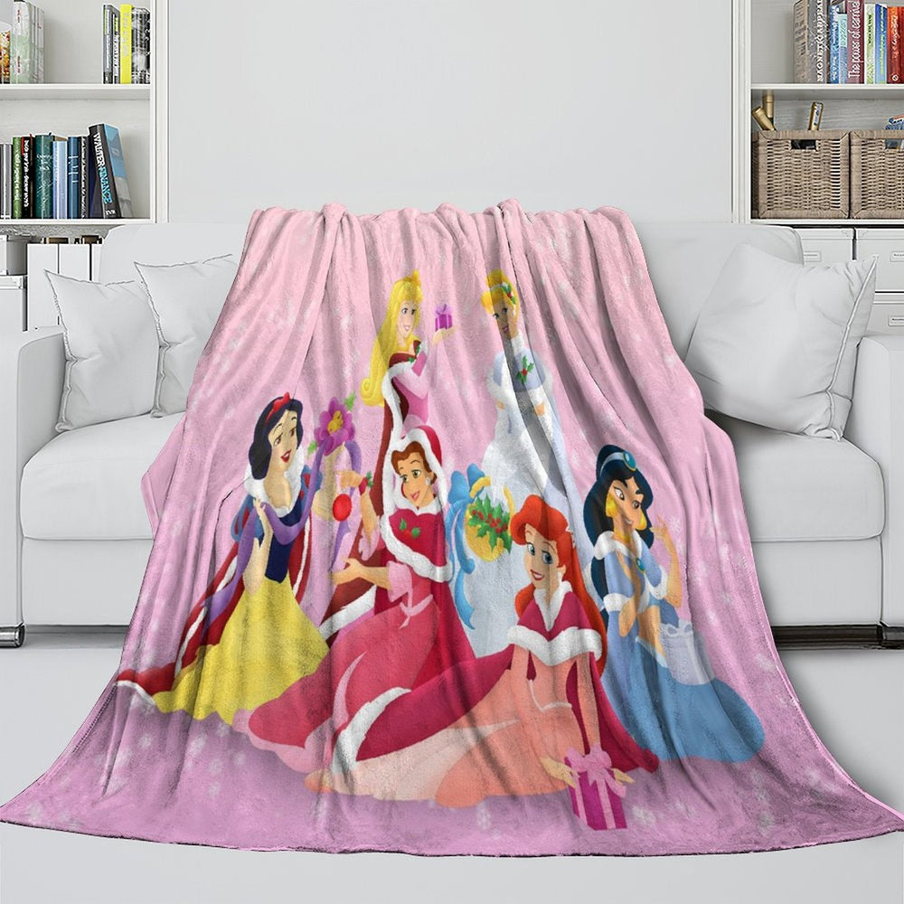 Disney Princess Pattern Blanket Flannel Throw Kids Room Decoration (ONLINE ORDER ONLY)