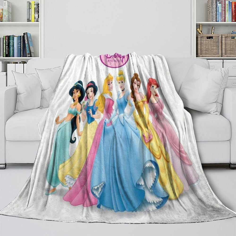 Disney Princess Pattern Blanket Flannel Throw Kids Room Decoration (ONLINE ORDER ONLY)