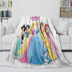 Disney Princess Pattern Blanket Flannel Throw Kids Room Decoration (ONLINE ORDER ONLY)