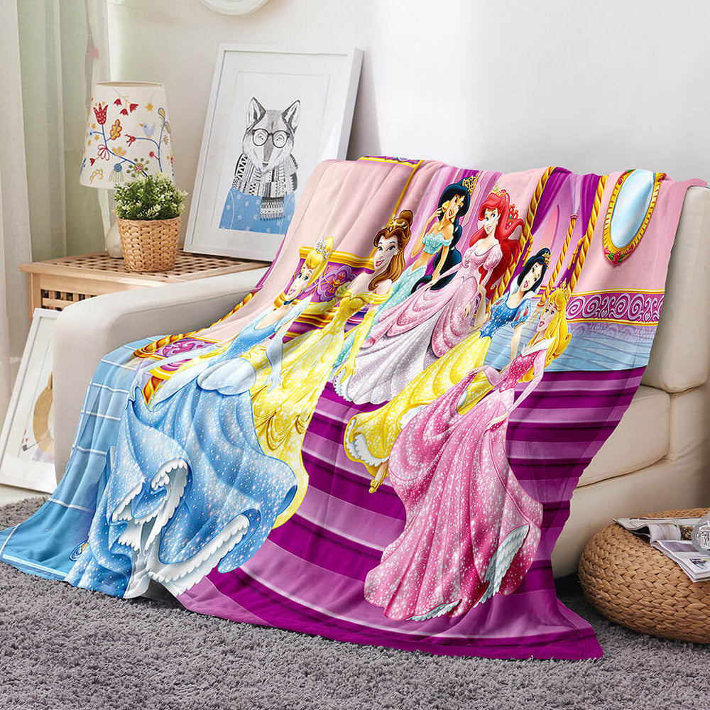 Disney Princess Snow White Blanket Flannel Throw Room Decoration (Online Order Only)