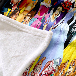 Disney Princess Snow White Blanket Flannel Throw Room Decoration (Online Order Only)
